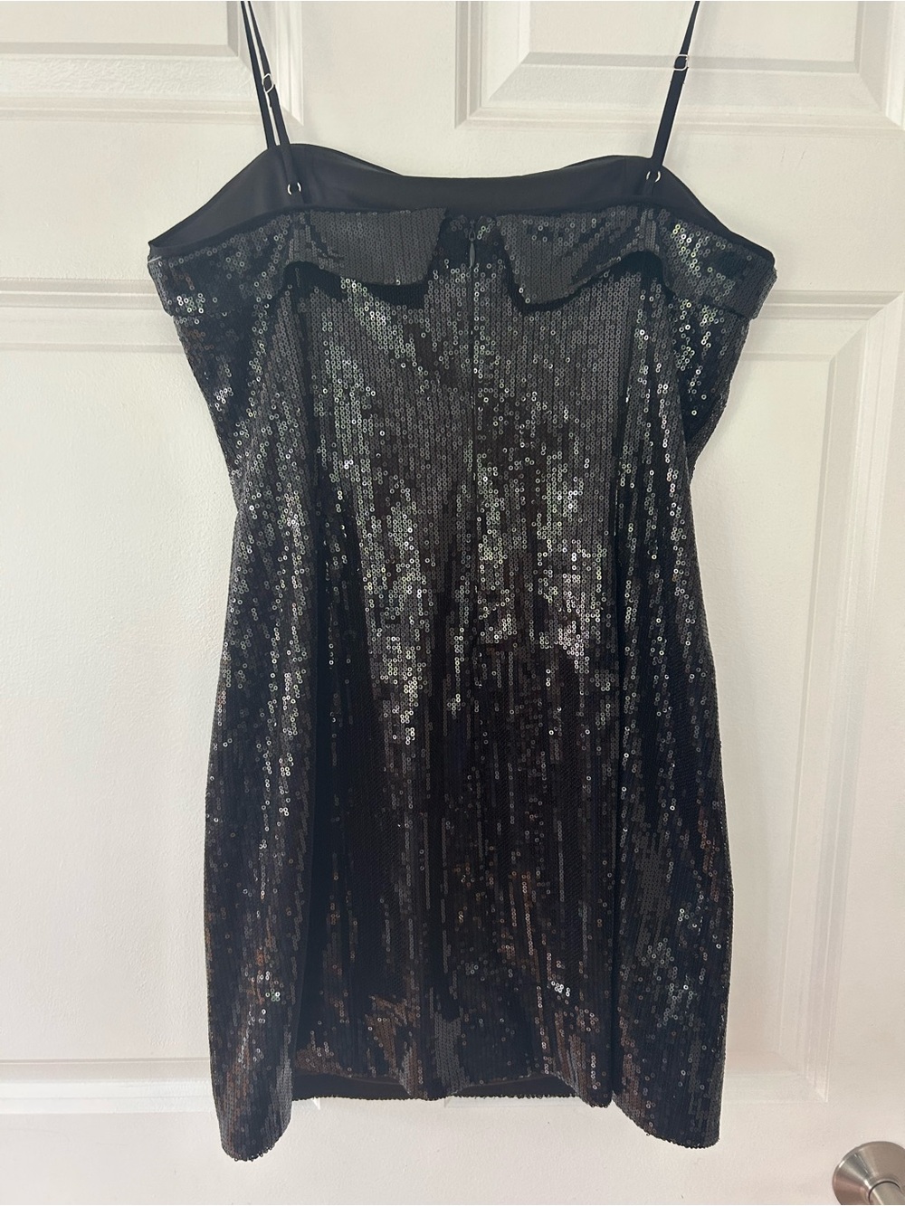 ASTR The Label Lexy Sequin minidress, black, size Medium - Picture 3 of 5